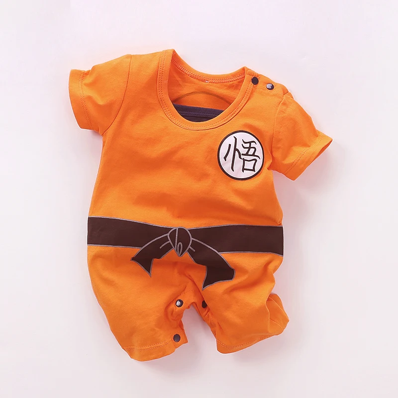 SON GOKU Dragon Ball SON GOKU/Одежда для новорожденных мальчиков Детский хлопковый комбинезон, комбинезоны для новорожденных с рисунком малыша - Цвет: SON GOKU