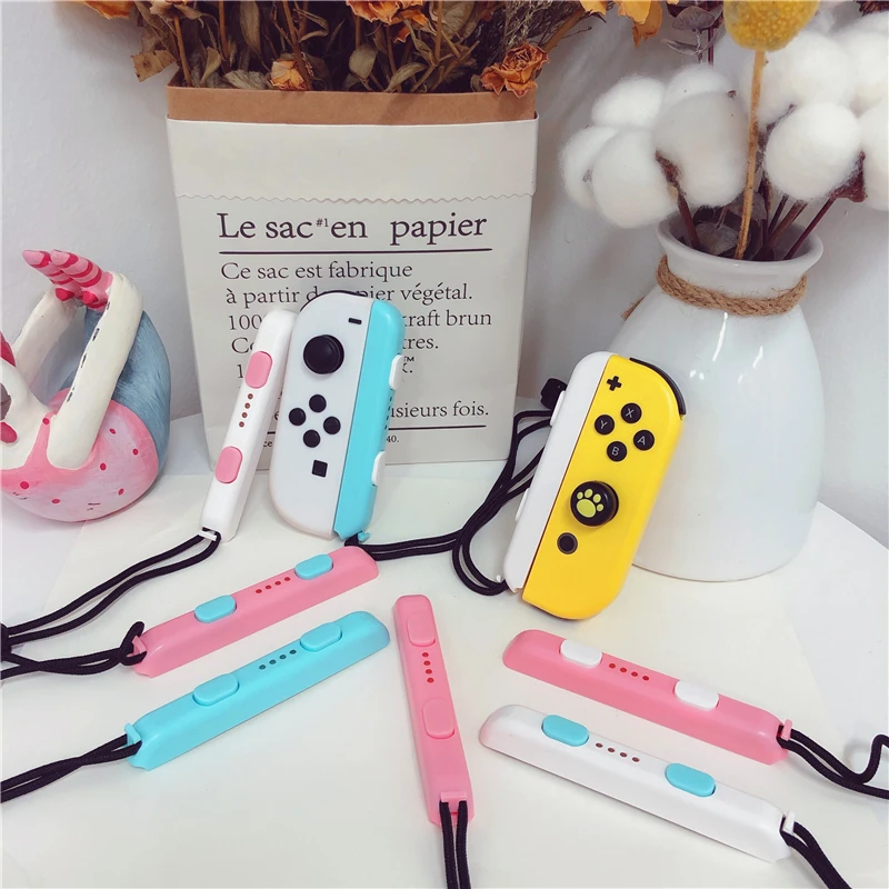 Нейлоновый ремешок для переключателя милый ручного запястья Joy Con цветной