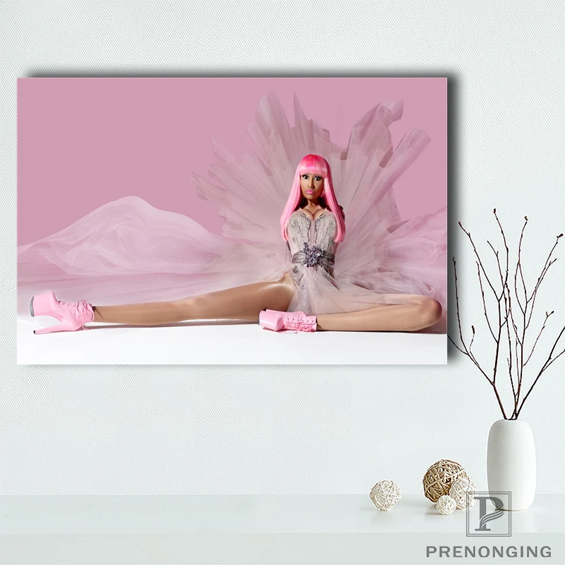 Пользовательские Nicki Minaj плакат с рисунком художественный домашний декор холст печать из шелковой ткани с принтом плакат на стену без рамки#1217-07-327