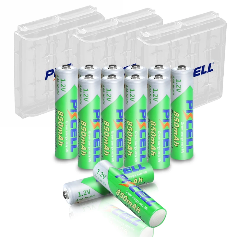 12pcs Pkcell a Battery 1 2v 850mah Ni Mh a Rechargeable Batteries Lsd 3a Accumulator And 3pcs a Battery Storage Holder Nimh 1 2v Rechargeable Batteryaaa Rechargeable Battery Aliexpress