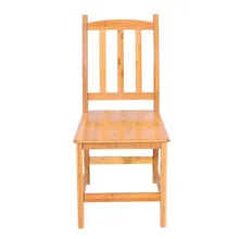 High Quality  Dining Chair Covers 2pcs Sturdy Bamboo Dining Chairs Wood Color
