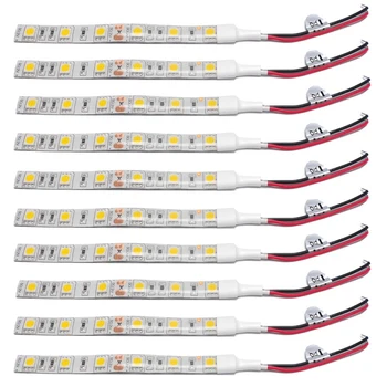 

10Pcs 10Cm Waterproof Green 5050 Led Strip Lights Dc 12V Caravan Boat Car