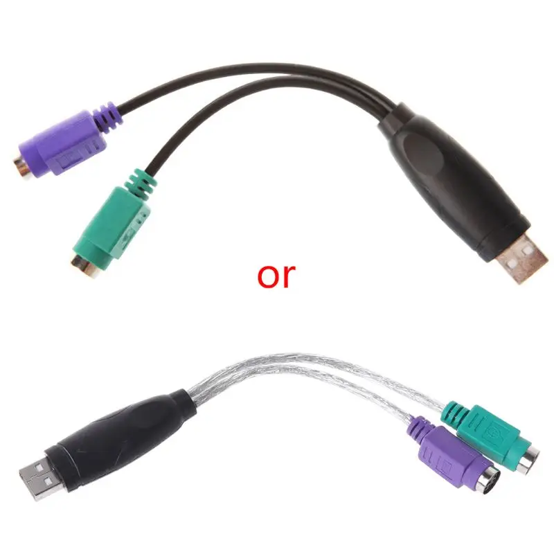 

USB To PS/2 PS2 Male to Female Cable Adapter Converter Use For Keyboard Mouse