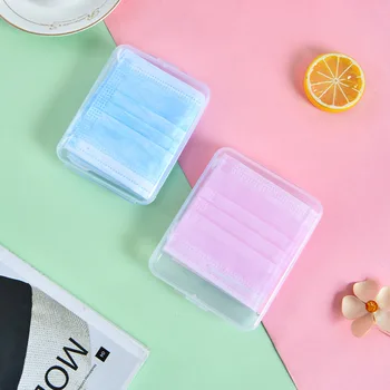 

1Pcs Dustproof Mask Case Portable Waterproof Face Masks Container Plastic Pollution-Free Disposable Mask Storage Box Organizer