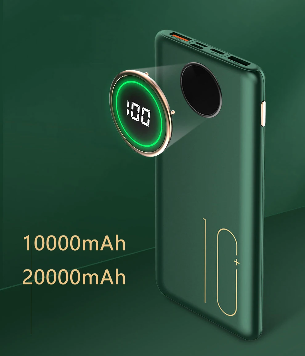 Caricabatterie Portatile Power Bank Batteria Esterna A Carica Rapida Per Iphone Samsung S21 S20 Caricabatteria Per Cellulare Xiaomi 20000Mah