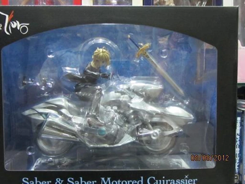Аниме Fate/stay Night мотоциклетный костюм Saber Arutoria Pendoragon модный мотоцикл окрашенные фигурки модель игрушки кукла подарок
