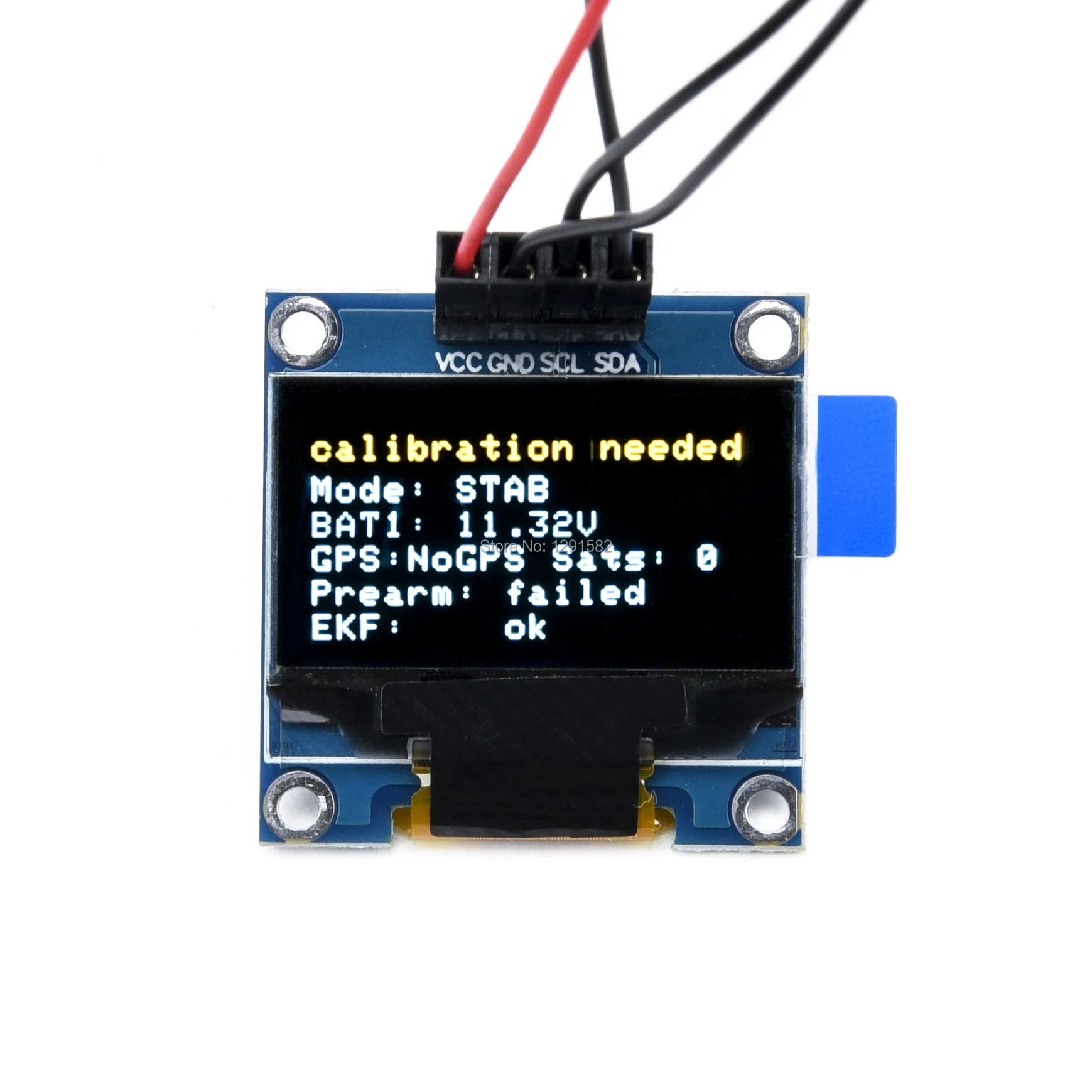 Дисплей Pixhawk OSD OLED для Pixhawk 2.4.8 PIX PX4 дисплей управления полетом статус полета подключен к интерфейсу IEC