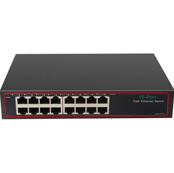 High-Speed Diewu Transmission Auto Mdi/Mdi-X Autosense 10/100Mbps Ethernet Network Switch 16 Port