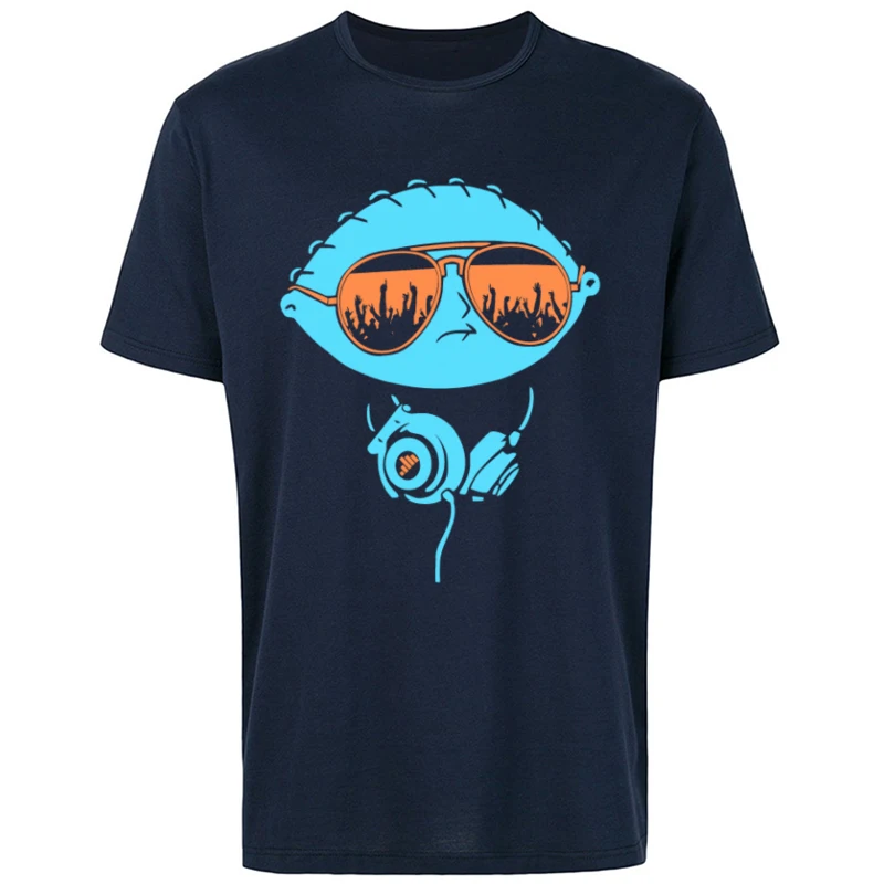 DJ Stewie футболка, хип-хоп мужские топы, футболки, тяжелый металл, лето, круглый вырез, хлопок, Мужская футболка, рэпер, на заказ, футболка, уличная музыка