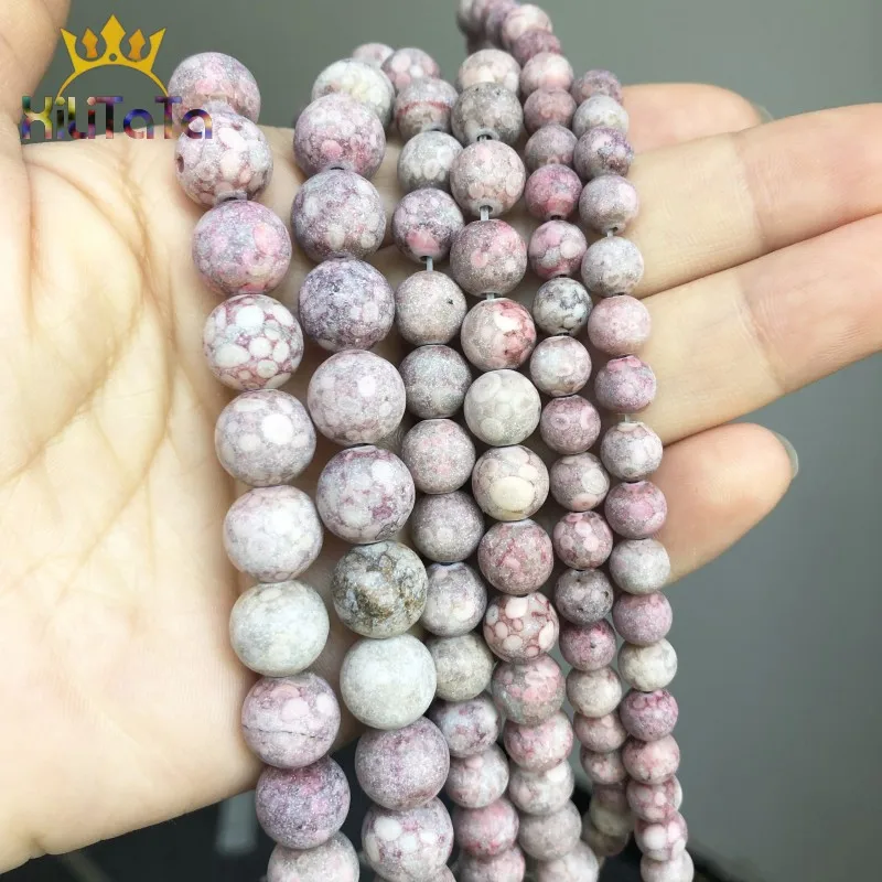 С тусклой полировкой, матовые красные резиновые яшмы кость круглые промежуточные бусины для самостоятельного изготовления ювелирных изделий браслет Цепочки и ожерелья Аксессуары 15 ''6/8/10 мм
