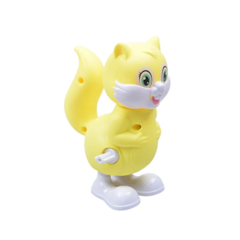 

Clockwork toy Winding squirrel will run hair chain jumping children's toys cartoon small animals Funny Games Boys Girl