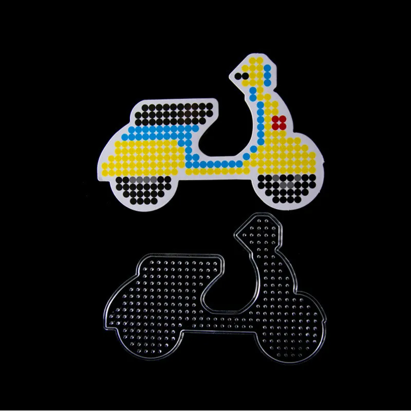 5 мм Хама бусины шаблон с цветной бумагой пластик трафарет головоломки Perler головоломки бусины Diy Прозрачная форма головоломки обучающие игрушки