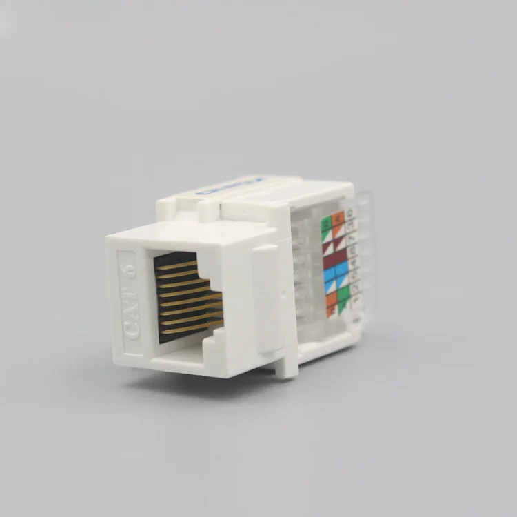

10pcs/50pcs/100pcs rj45 socket jack parts cat5e cat6 module toolless Patch Panel Wall Plate Standard Keystone Port modular 10pcs