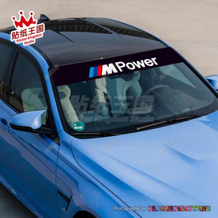 Для BMW MPOWER Mperformance M1 M2 M3 M5 M6 M135 M140 M235 M240 M340 M540 X3 X5 X6 наклейка на ветровое стекло ПВХ |