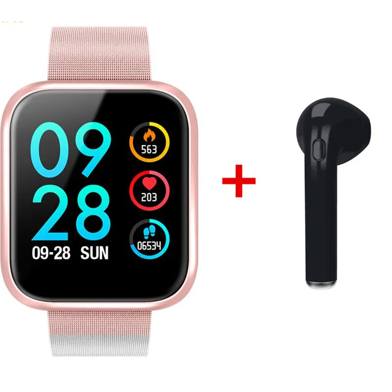 rose gold steel GOLDENSPIKE для женщин Bluetooth Смарт часы сердечного ритма кровяное давление фитнес-трекер Модные мужские спортивные умные часы для женщин мужчин - Цвет: rose gold steel