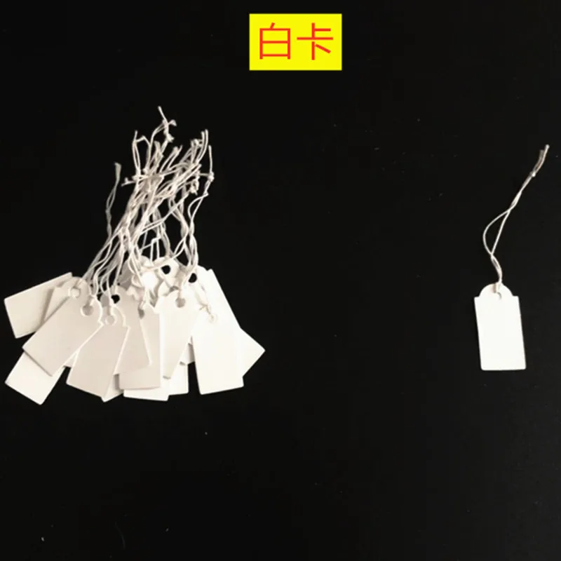 

Jewelry Accessories Jewelry Tag Accessories Blank Commodity Price Label Hand Writable Elastic Cord Small Hangtag Solid Color