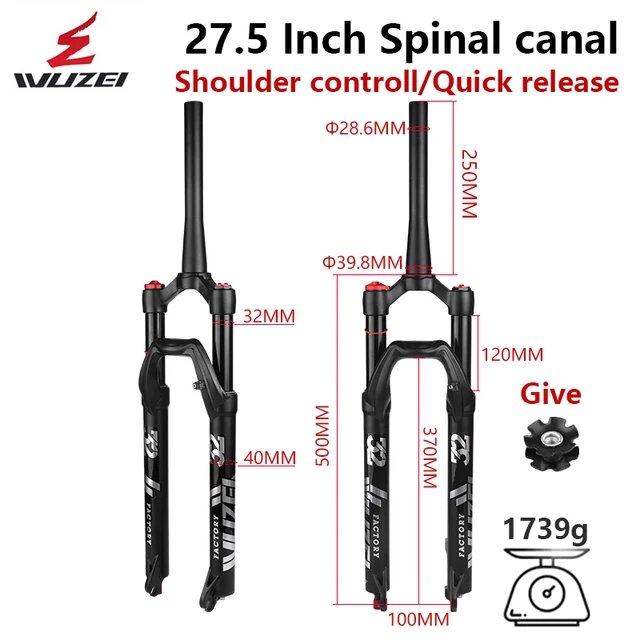 Wuzei Mtb Fork 26/27.5/29 Inch Damping 