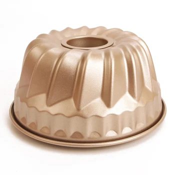 

Deep Round Fluted Cake Pan Tin Tube 7 inch Ring Savarin Pan Nonstick