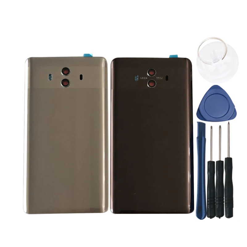 Для 5," huawei mate 10 ALP-L09 ALP-L29 Axisinternational стеклянная задняя крышка для батареи чехол+ рамка для камеры+ стеклянный объектив+ вспышка