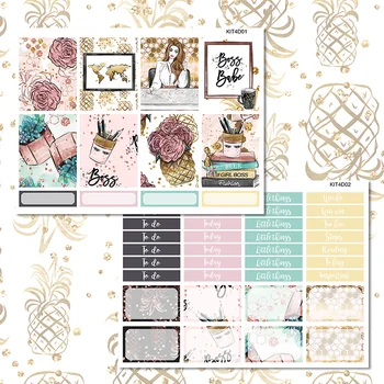 

7sheets/pack Urban beauty Weekly Label Decorative Stationery Sticker DIY Planner Diary Scrapbooking Album Stickers