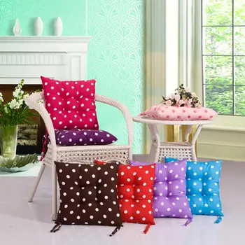 

Dots Design Multi Color Chair Sofa Car Pad Wear Resistant Square Stuffed Chair Seat Pad Mat Cushion Decor