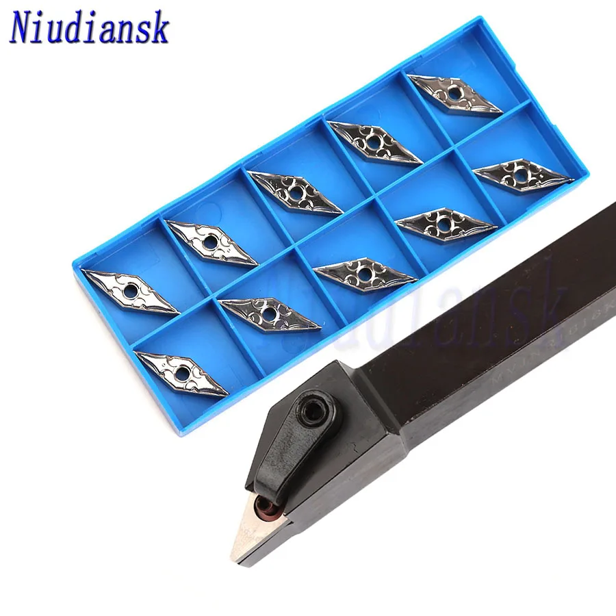 10pcs DCMT0702 DCGT Outer Circle Carbide Inserts 1pc SDNCN1010H07 External Turning Tool Holder SDNCN1212H07 CNC Lathe Tools Suit vice tool