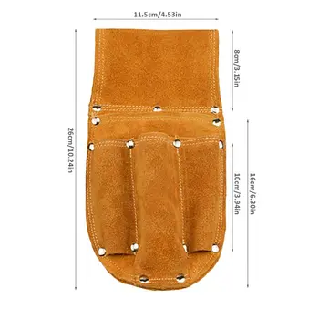 

Leather Carpenter Electrician Tool Waist Bag Belt Pouch Pliers Screwdriver Case 35ED