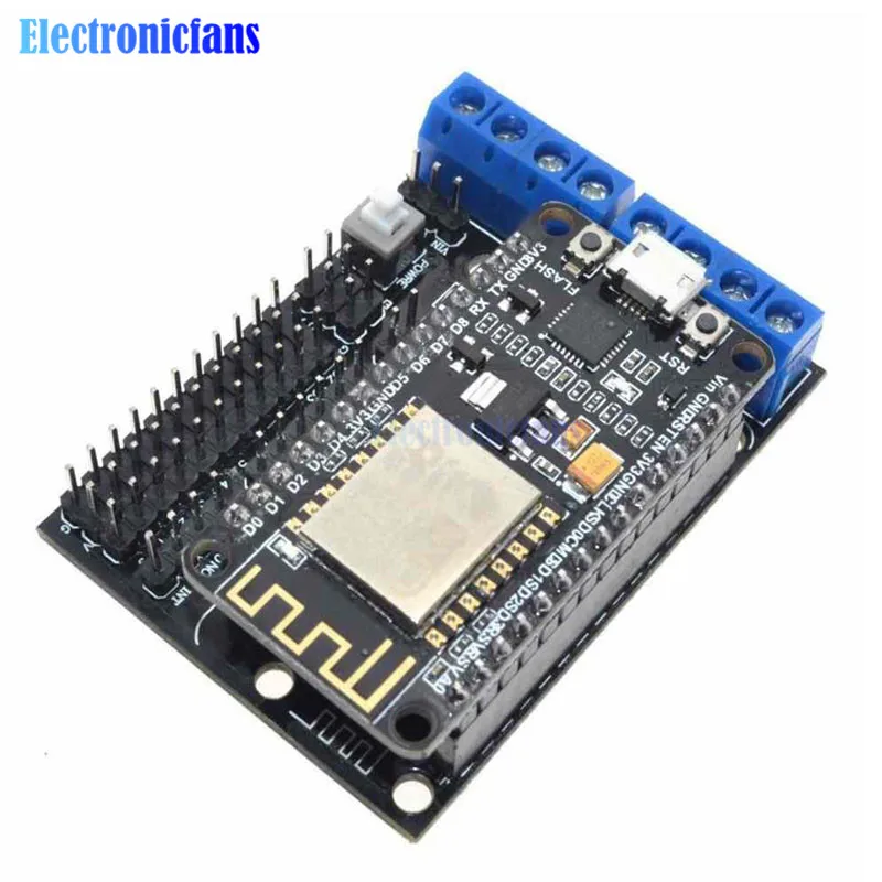 

ESP8266 ESP-12E CP2102 NodeMCU V2 Development Kit NodeMCU + Motor Shield ESP12E WIFI DIY RC Toy Remote Control IoT Smart Car