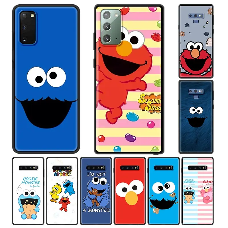 Милый чехол с кунжутом печеньем монстром для Samsung Galaxy S20 FE S10 Plus S9 S8 S7 Note 20 Ultra 10 Lite 9 8