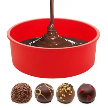 

Hot Selling Silicone round Cake Oven Dish Cake Mold Household Oven Non-stick Baking Tools Factory