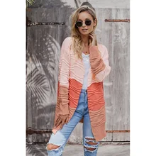 Осенне-зимний женский вязаный свитер кардиган стандартная одежда офисные женские уличные длинные джемперы