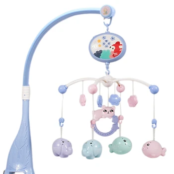 

Baby Crib Mobile Music Box Crib Rattle Music Box Night Light Remote Control Newborn Sleeping Bed Toys