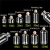 24PC Mini Transparent Glass Cork Bottles Crafts Vials Clear Glass Empty Wishing Bottles 4ml 10ml 100ml Jars Containers Diy Vials 4