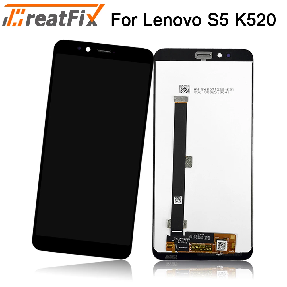 Оригинальный протестированный ЖК экран K520 для Lenovo S5 дисплей с сенсорным экраном