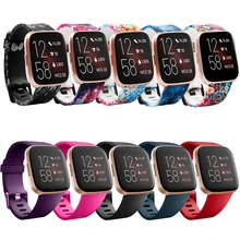 For Fitbit Versa/Versa 2 lite Watch Bands Fitness Strap With Metal Buckle for Fitbit Versa 2 Pure Color 23mm Width Wristband