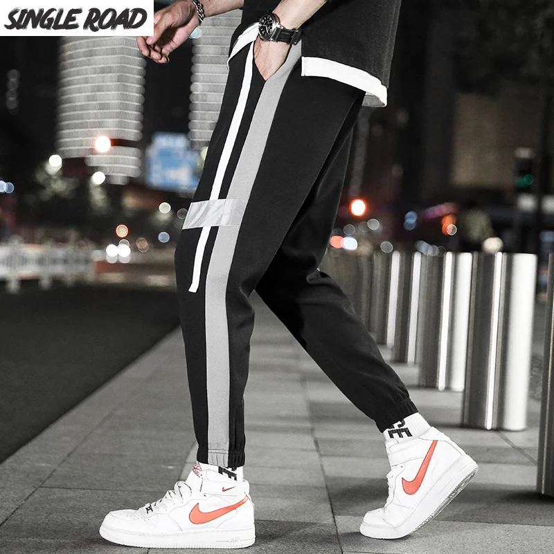 SingleRoad брюки карго мужские шаровары джоггеры Harajuku Sweatpant хип хоп брюки уличная Мужская мода повседневные брюки