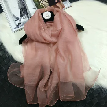 

Silk Wool Scarf Women's Shawl Mulberry Silk Real Silk