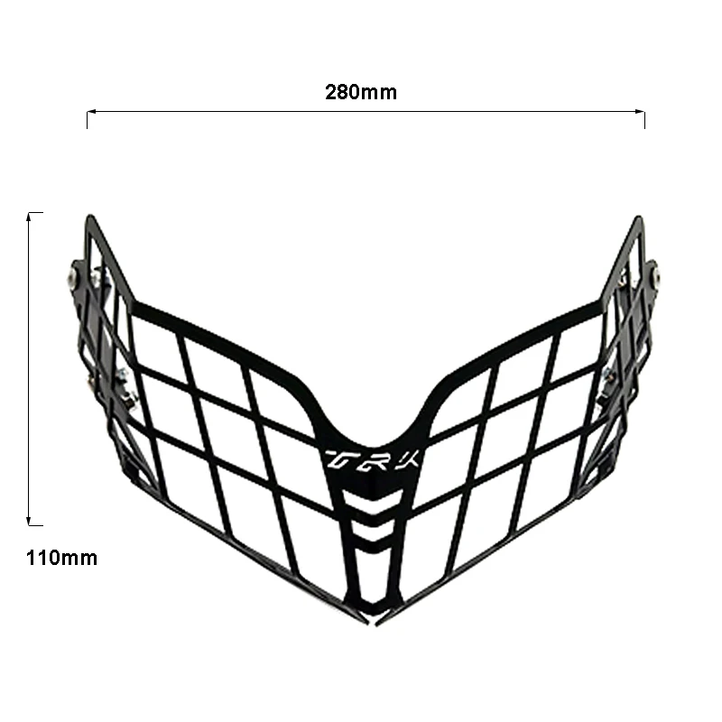 Mortorcycle Stainless Steel Wear Resistant Full Coverage Headlight Cover Guard Easy Install Protector Grille (4)