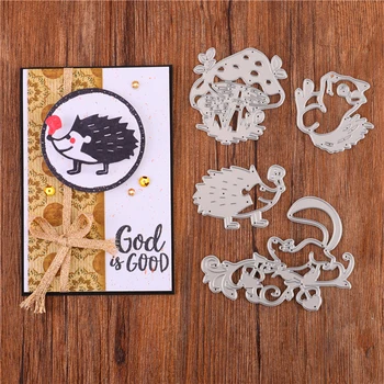 

YaMinSanNiO Animal Series Cutting Dies Scrapbooking Die Cuts Squirrel Metal Cutting Knife Mold Craft Stencil Punching Templates