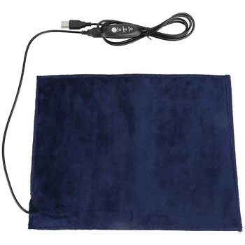

USB Pet Electric Heating Pad Blanket Cat Electric Heated Pad Anti-Scratch Dog Heating Mat Sleeping Bed For Autumn Winter