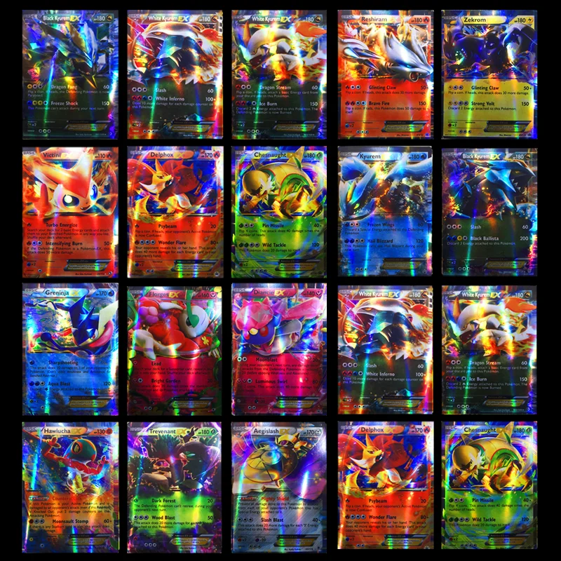 TAKARA TOMY Pokemon toys 20 200 300 шт. GX EX MEGA Cover флеш-карта SUN& MOON LOST THUNDER Cards коллекционная детская игрушка