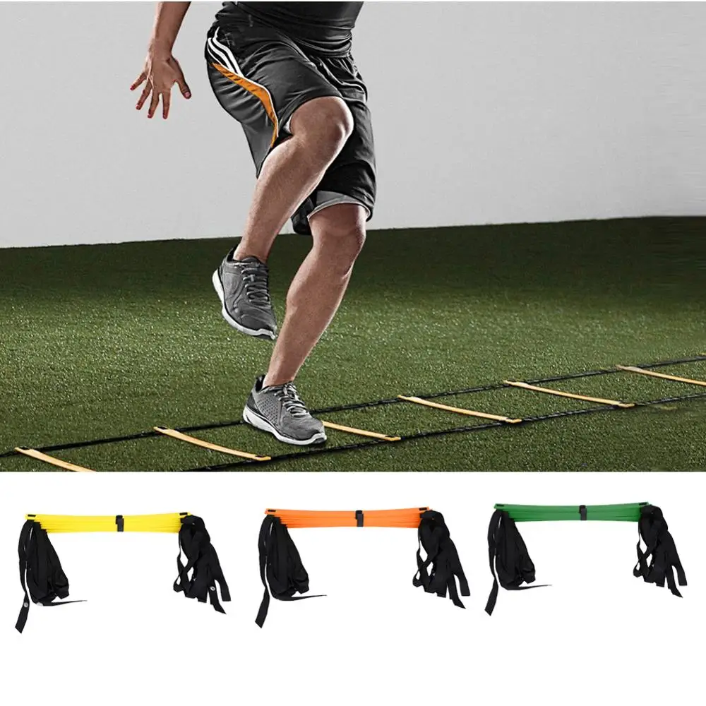 

Trans-grade nylon tape training ladder agility stair yellow orange green fitness ladder agility step training equipment