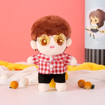 

Star doll exo cotton fried shrimp baby clothes 20cm doll clothes hat Christmas Cape accessories doll accessories