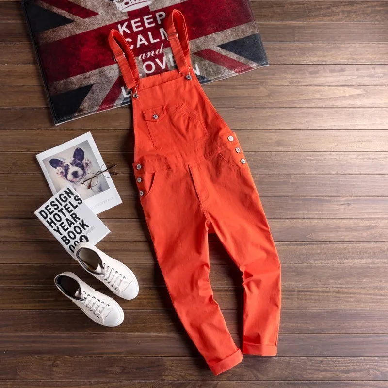 

Casual Fashion Mens Summer Sleeveless Detachable Overalls Korean Safari Style Solid Ankle Length Slim Fit Pencil Pants Plus Size