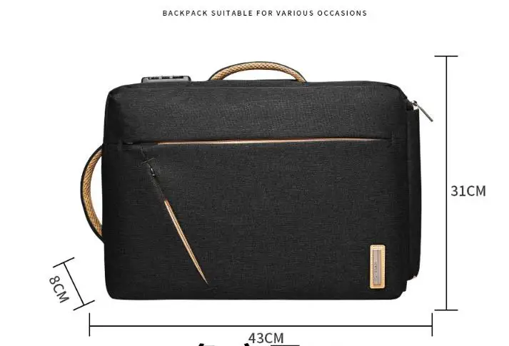 Рюкзак для ноутбука сумка 17,3 15,6 15,4 14 Холст Водонепроницаемый Противоугонный рюкзак для Macbook Pro 15 мужской рюкзак сумка для ноутбука