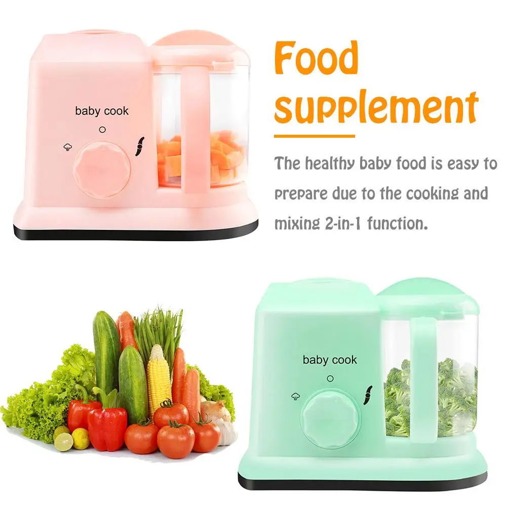 

Electric baby food Processor 5-in-1 Toddler Food Maker Vegetable fruit Blender Steamer Heating Disinfection Machine EU Plug