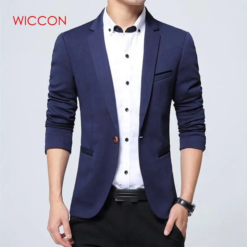 New Arrival Luxury Men Blazer New Spring Fashion Brand High Quality Cotton Slim Fit Men Suit Terno Masculino Blazers Men
