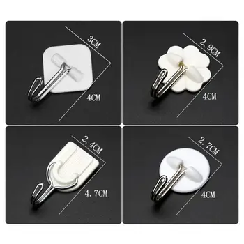 

1pc White Strong Self Adhesive Door Wall Hangers Hooks Suction Heavy Load Rack Cup Sucker For Kitchen Bathroom