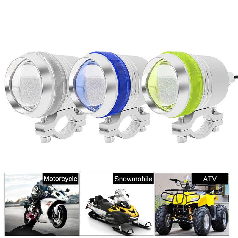 

1 Or 2PCS x 3 Mode 3000LM Motorcycle LED Headlight Driving Spot Fog Light Lamp Waterproof Moto ATV Snowmobile Headlight