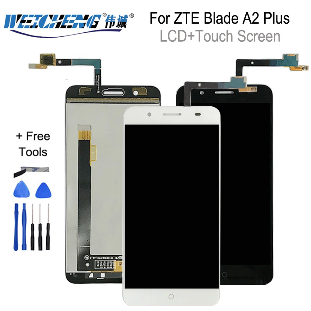 WEICHENG черный/белый ЖК-дисплей для ZTE Blade A2 Plus + сенсорный экран в сборе zte a2 plus lcd